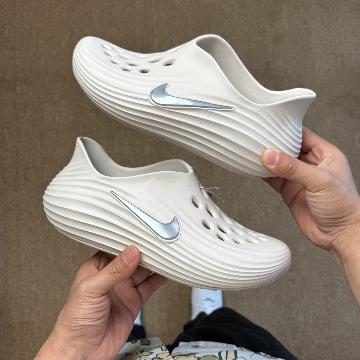 [Sandals and Slippers Series]Nike Croats Color 2: White ReactX Rejuven8 It