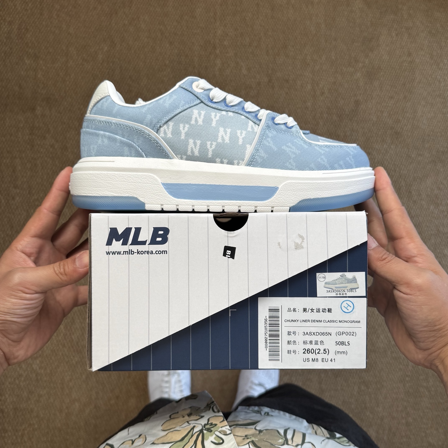  
MLB Chunky Liner 学长鞋 增高厚底板鞋 淡蓝色
代工厂背景，市面最强品质无对手！
区