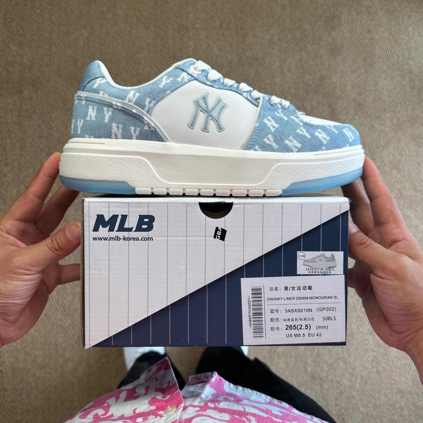  
MLB Chunky Liner 学长鞋 增高厚底板鞋 淡蓝白
代工厂背景，市面最强品质无对手！
区