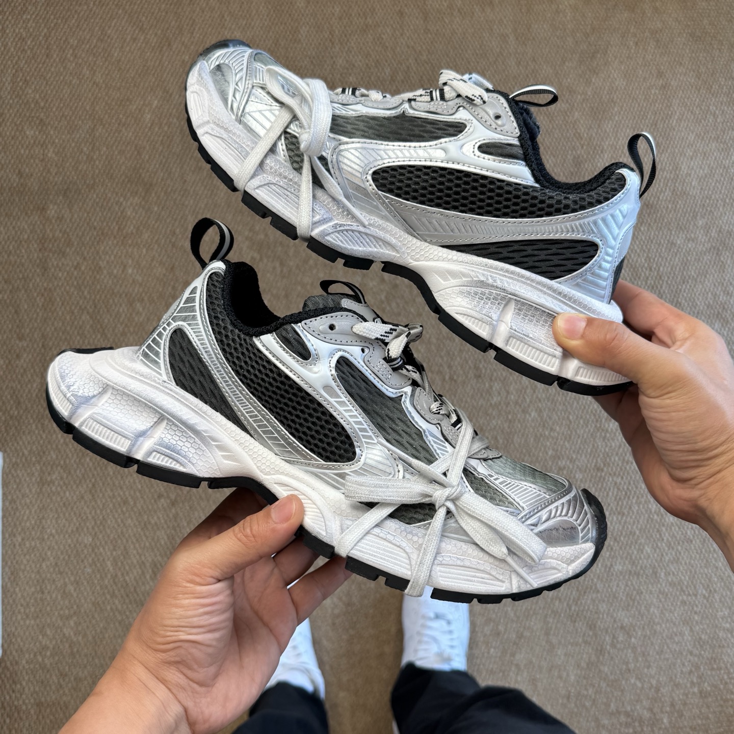  
H版 最强性价比‼️BALENCIAGA 3XL Sneakers 巴黎世家十代 3XL老爹鞋复古做