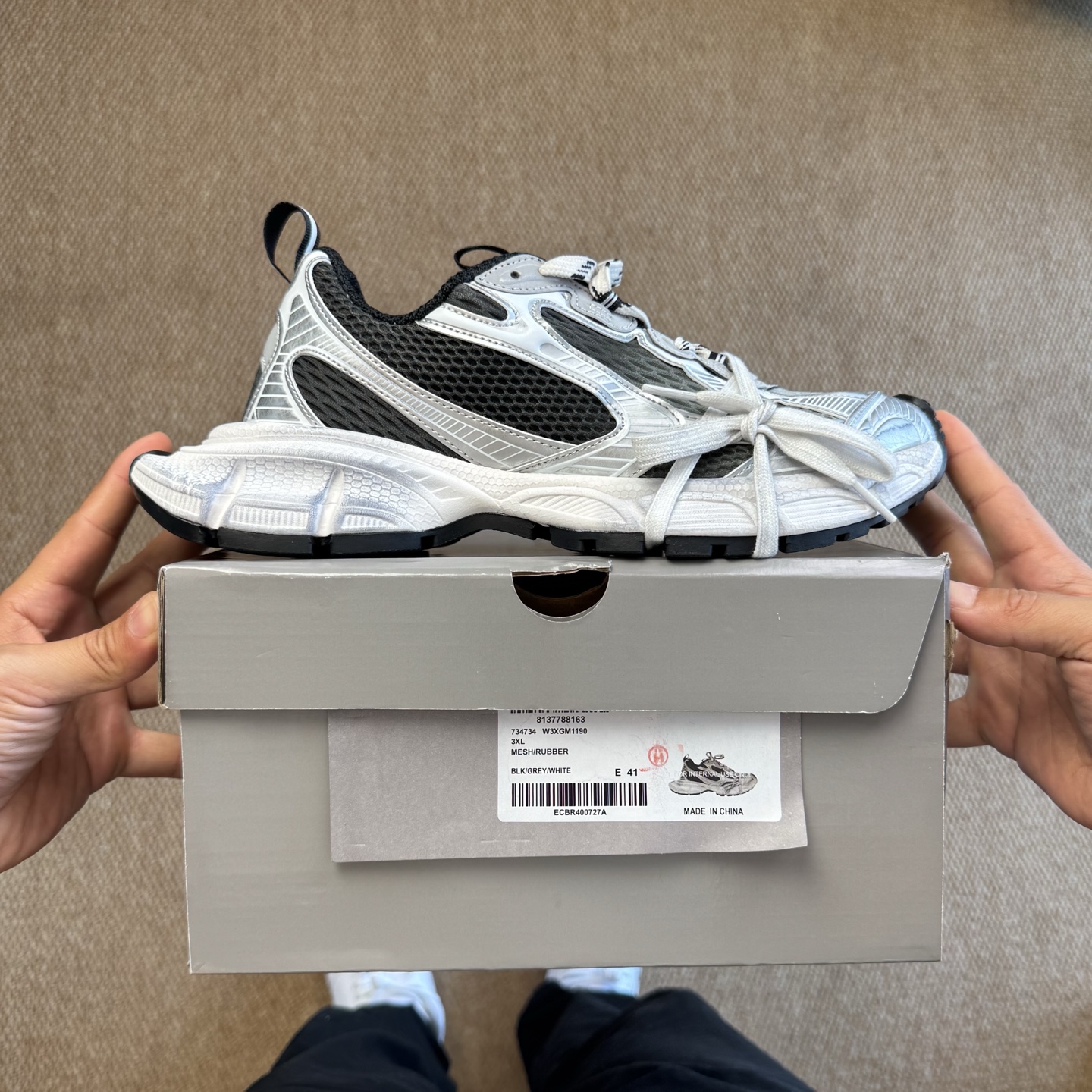  
H版 最强性价比‼️BALENCIAGA 3XL Sneakers 巴黎世家十代 3XL老爹鞋复古做