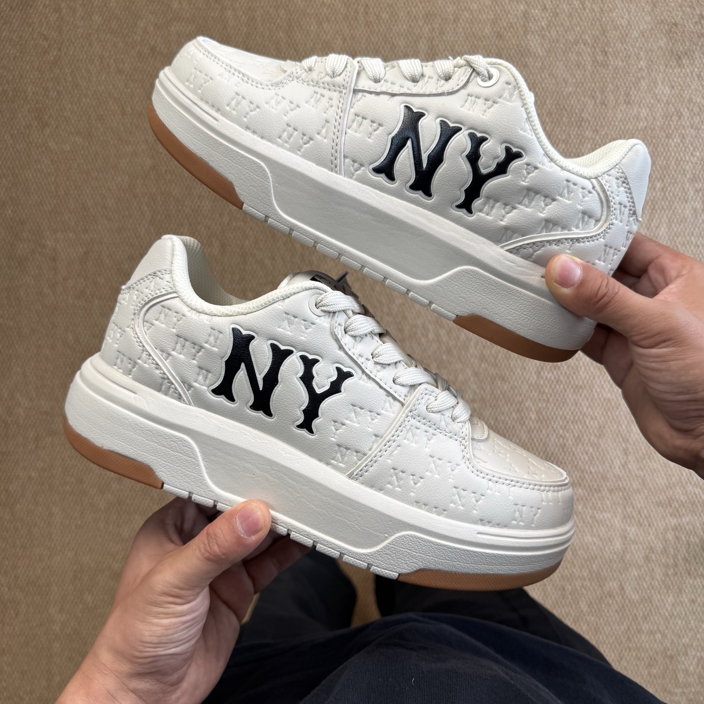 [MLB Series]MLBChunkyLiner senior shoes height-increasing platform sole skate
