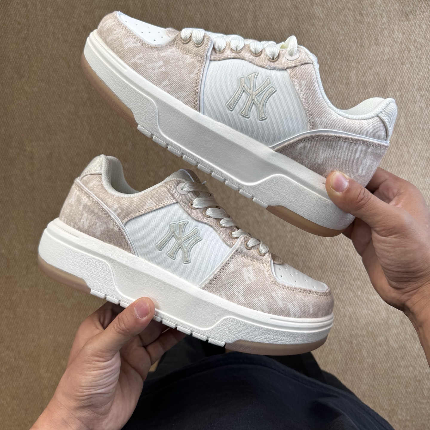[MLB Series]MLBChunkyLiner senior shoes height-increasing platform sole skate