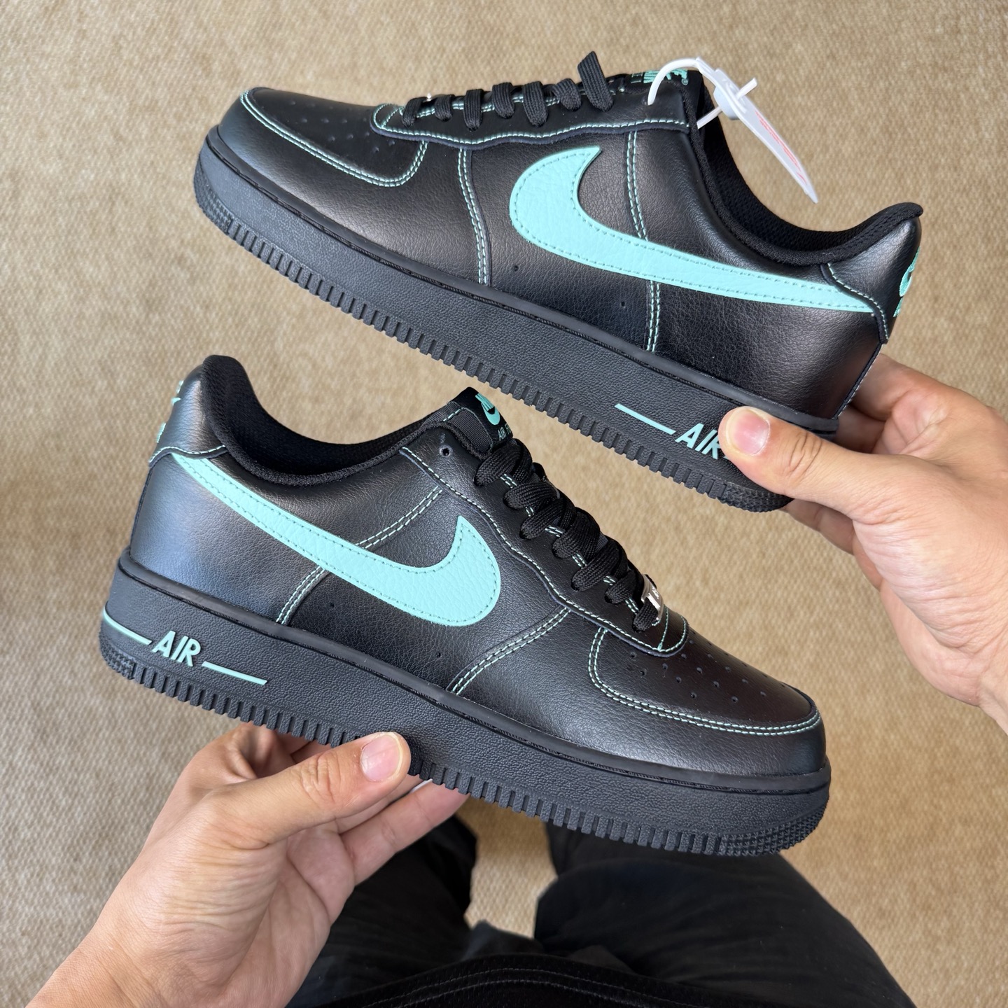 [Air Force Series]air Force Black Tiffany Blue100% original shoe developmen