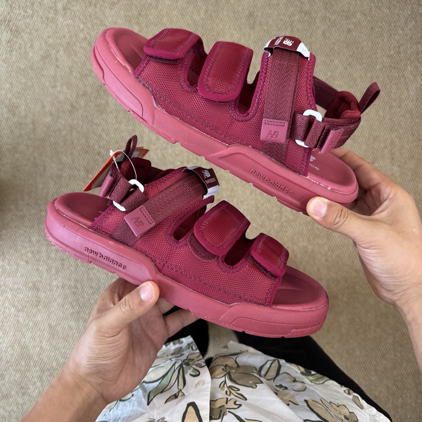 [Sandals and Slippers Series]NB sandals purpleSize 3644 NewBalanceCaravanu