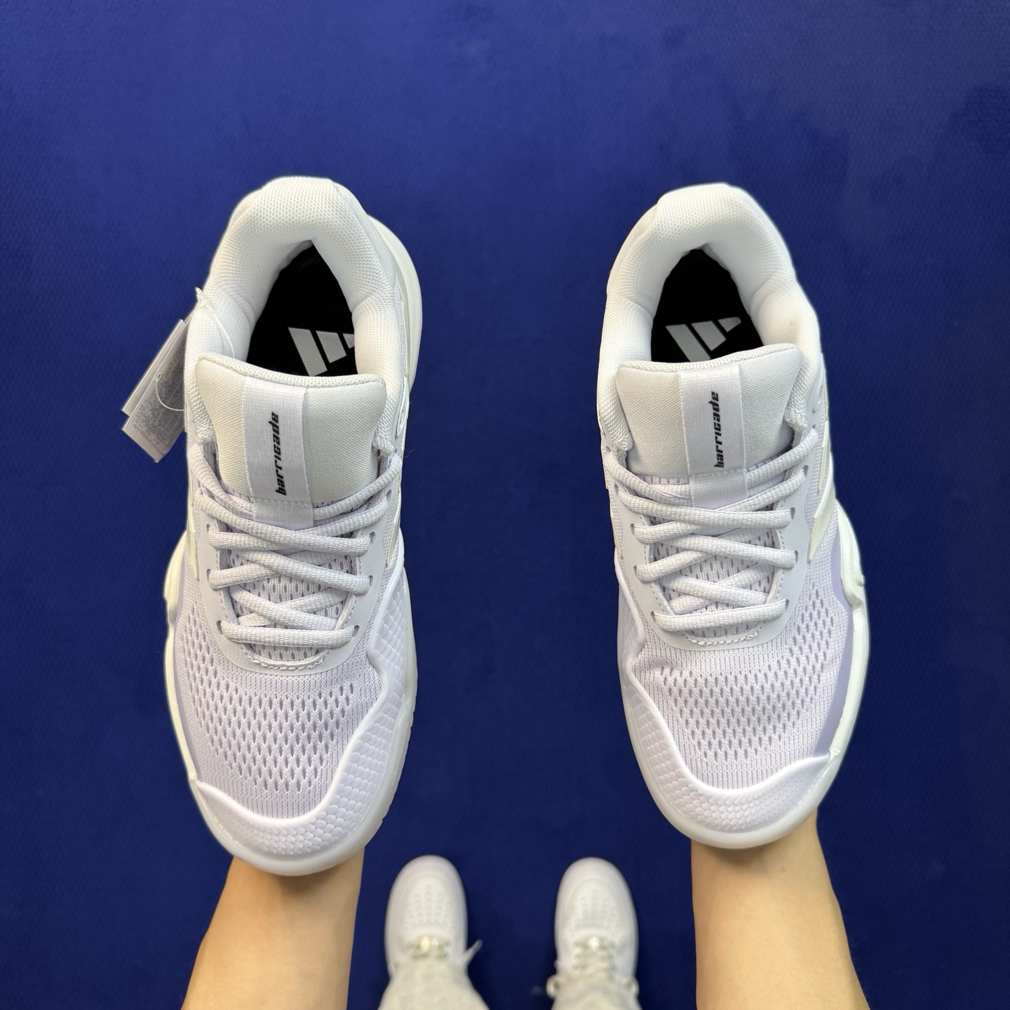 adidas BARRICADE 14 M 专业网球鞋 第3色:淡紫色 货号：KK4480 王欣瑜同款战靴，主打侧向支撑