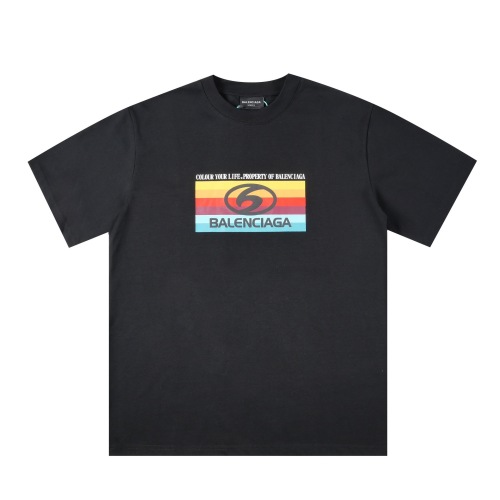 Balenciaga Printed Cotton T-Shirt - Short Sleeve, Crew Neck, Relaxed Fit 1 Balenciaga Printed Cotton T-Shirt - Short Sleeve, Crew Neck, Relaxed Fit