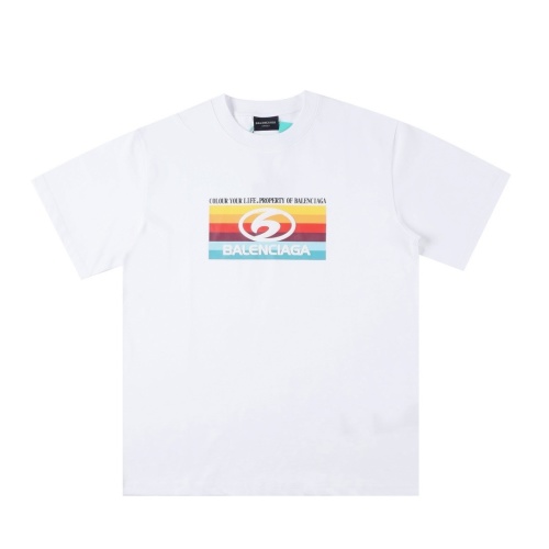 Balenciaga Printed Cotton T-Shirt - Short Sleeve Crew Neck Tee for Men & Women 1 Balenciaga Printed Cotton T-Shirt - Short Sleeve Crew Neck Tee for Men & Women