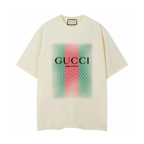 Gucci 2024SS Logo Print Short Sleeve T-Shirt - Unisex, Comfortable Fabric 1 Gucci 2024SS Logo Print Short Sleeve T-Shirt - Unisex, Comfortable Fabric