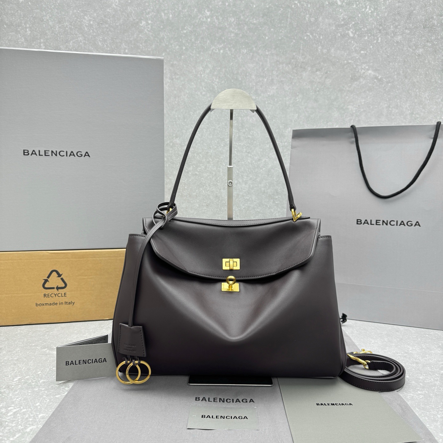Balenciaga Rodeo Brown Large Tote Bag