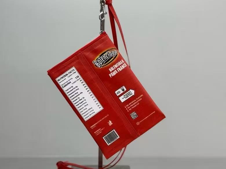 Balenciaga Style Red Leather Bag Lookbook Reference image 2