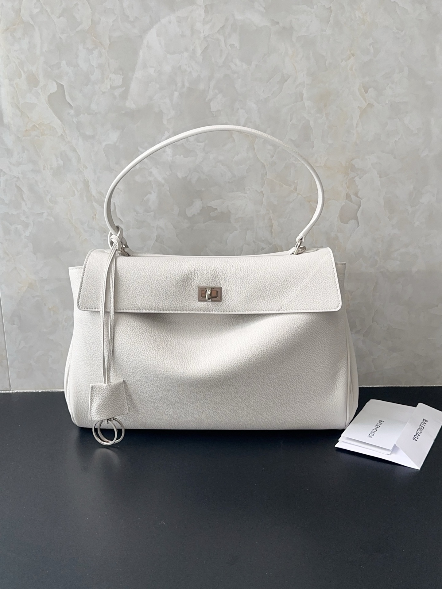 Balenciaga Style White Bag Lookbook Reference image 1