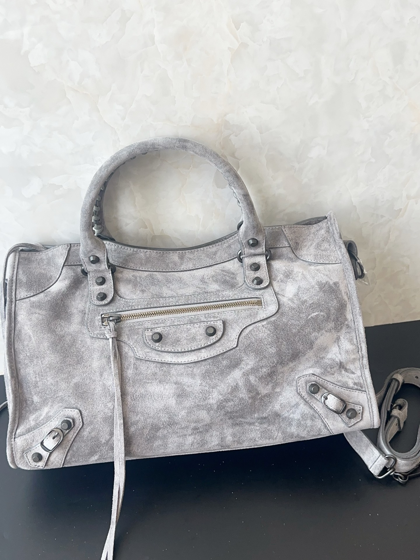 Balenciaga Style Beige Card Holder Lookbook Reference image 1