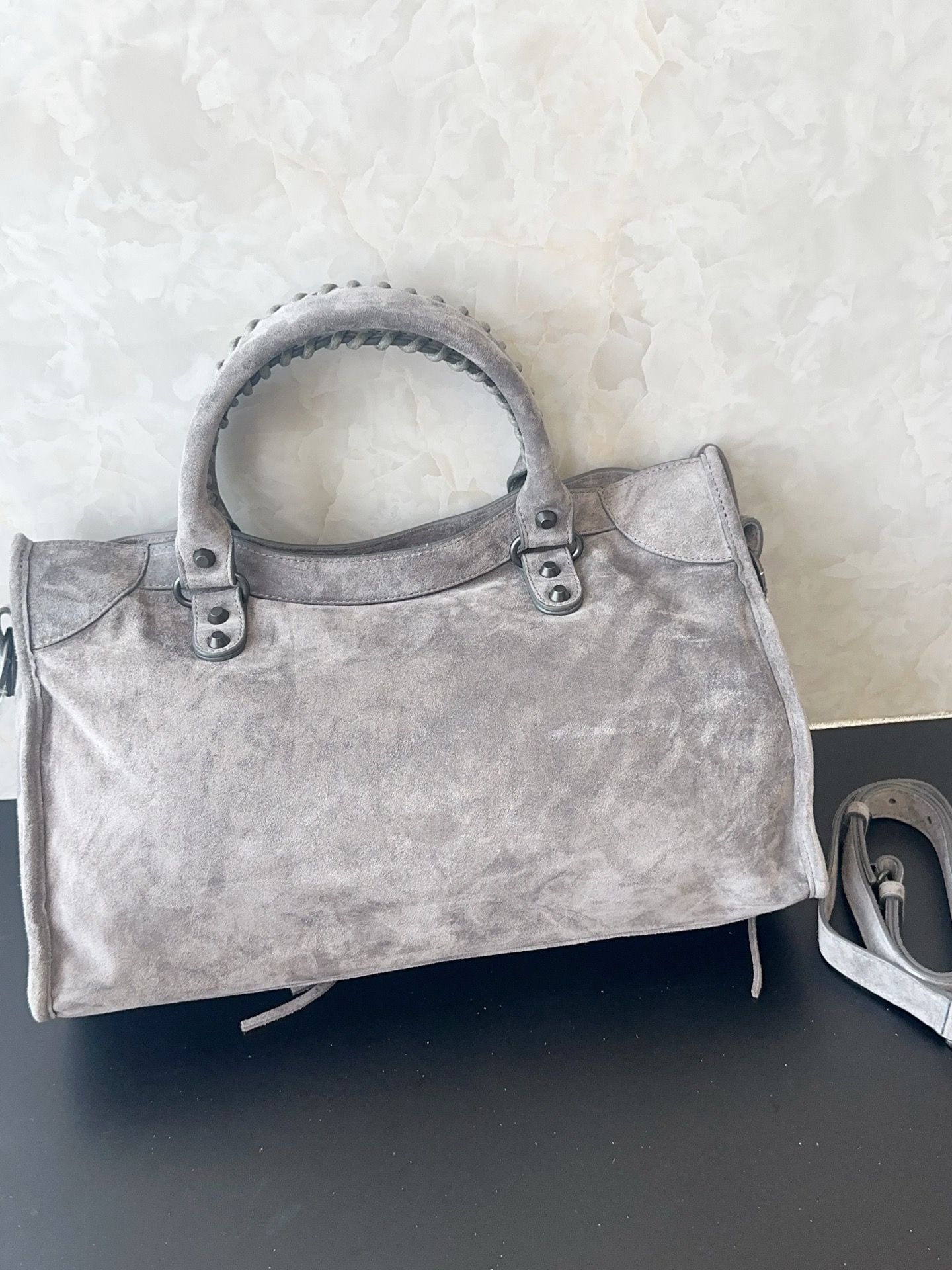 Balenciaga Style Beige Card Holder Lookbook Reference image 2