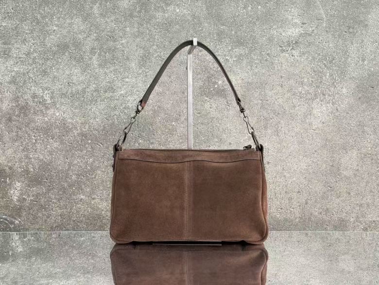 Balenciaga Style Brown Leather Crossbody Bag style reference detail image 2 from source 776318