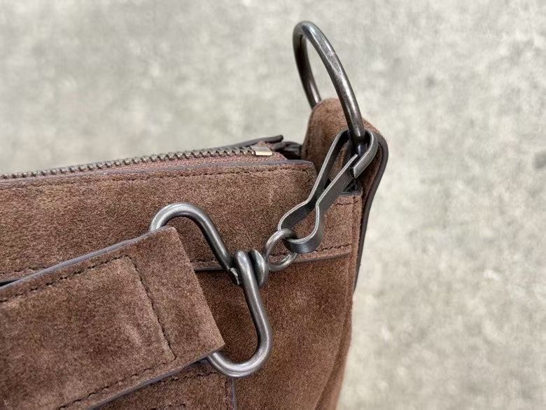 Balenciaga Style Brown Leather Crossbody Bag style reference detail image 5 from source 776318