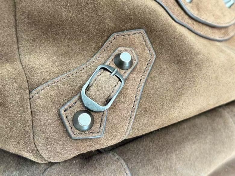 Balenciaga Style Brown Leather Crossbody Bag style reference detail image 7 from source 776318