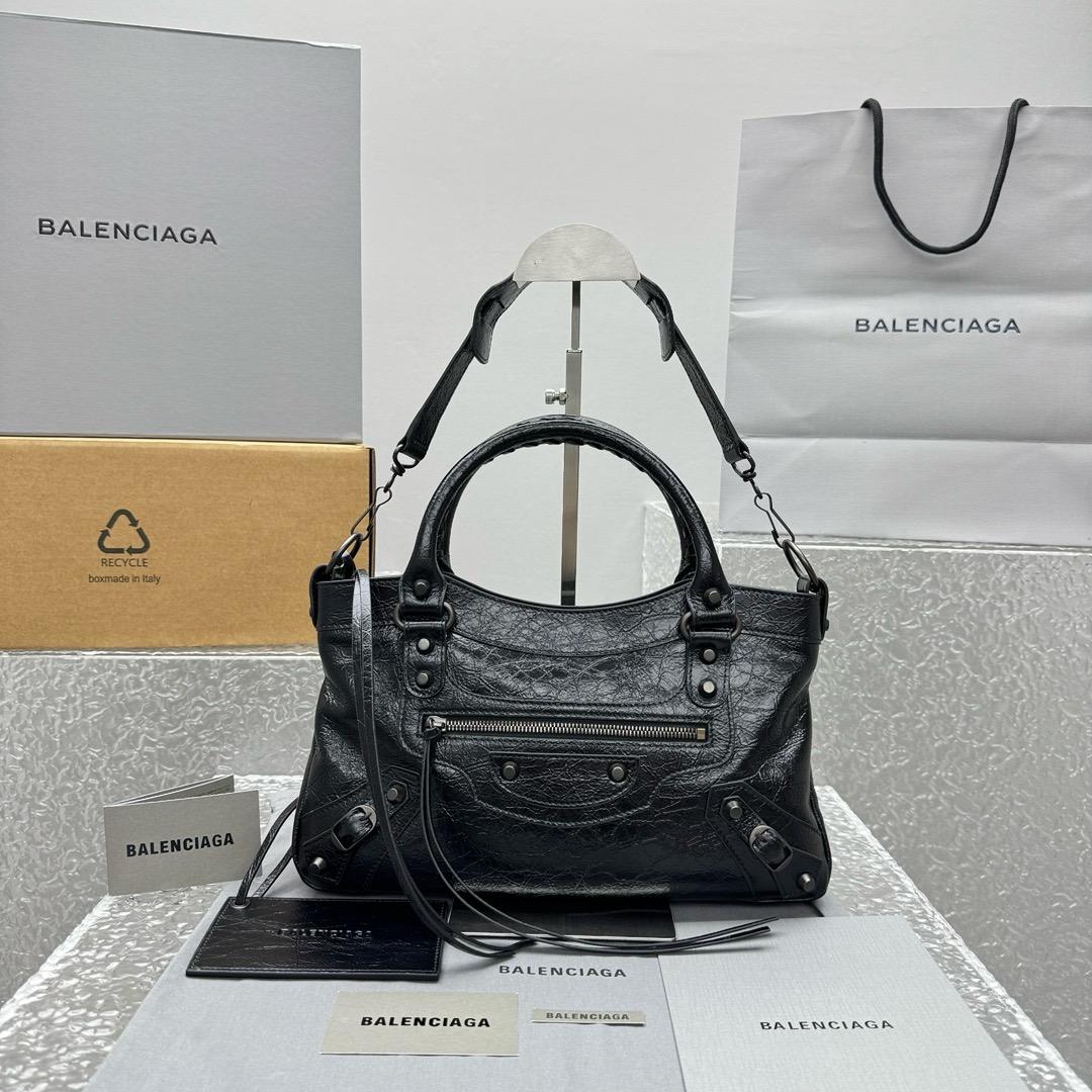 Balenciaga Style Black Top Handle Bag style reference detail image 1 from source 776279