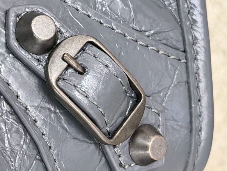 Balenciaga Style Grey Leather Tote Bag style reference detail image 6 from source 776285
