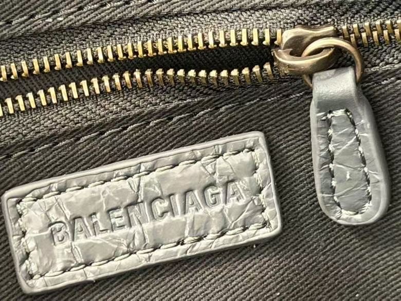 Balenciaga Style Grey Leather Tote Bag style reference detail image 9 from source 776285