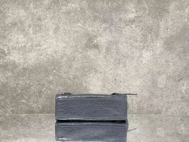 Balenciaga Style Grey Leather Tote Bag style reference detail image 4 from source 776285