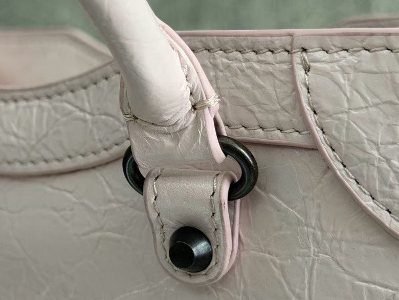 Balenciaga Style Pink Leather Tote Bag style reference detail image 7 from source 776287