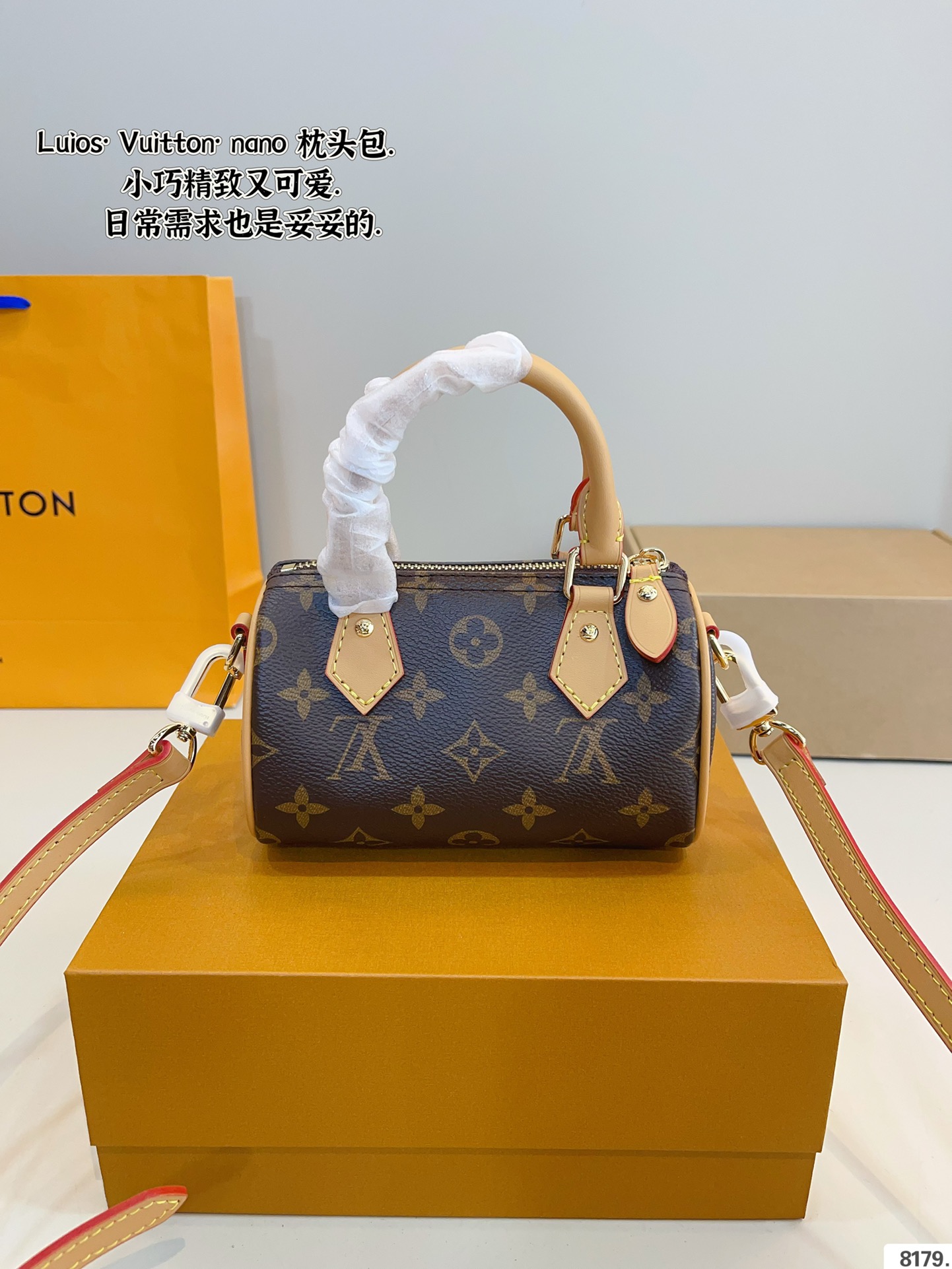 Louis Vuitton Speedy Nano Monogram Canvas Crossbody Bag 7 i1740898847 9368 7