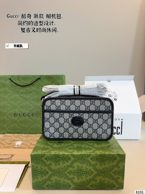 Gucci Ophidia Camera Bag, Crossbody Handbag, 22*6*14cm, Lightweight and Durable