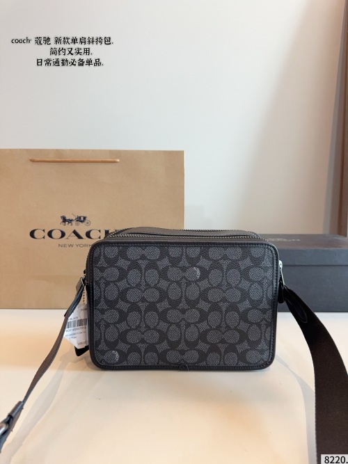 Coach Camera Bag in Black Coated Canvas with Signature Coated Canvas 1 Coach Camera Bag in Black Coated Canvas with Signature Coated Canvas