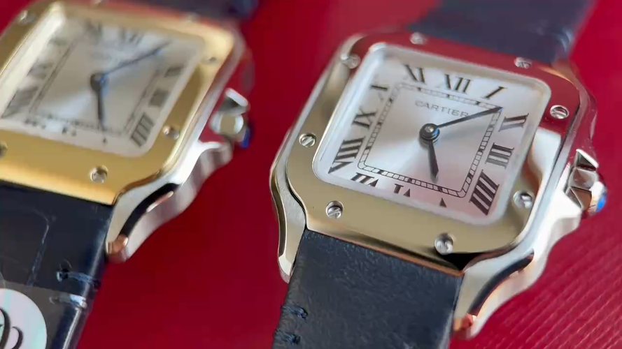 DR SANTOS de Cartier- WSSA0082 27mmx 34mm x7mm 1 - 2 3 smart-link 4 Cartier