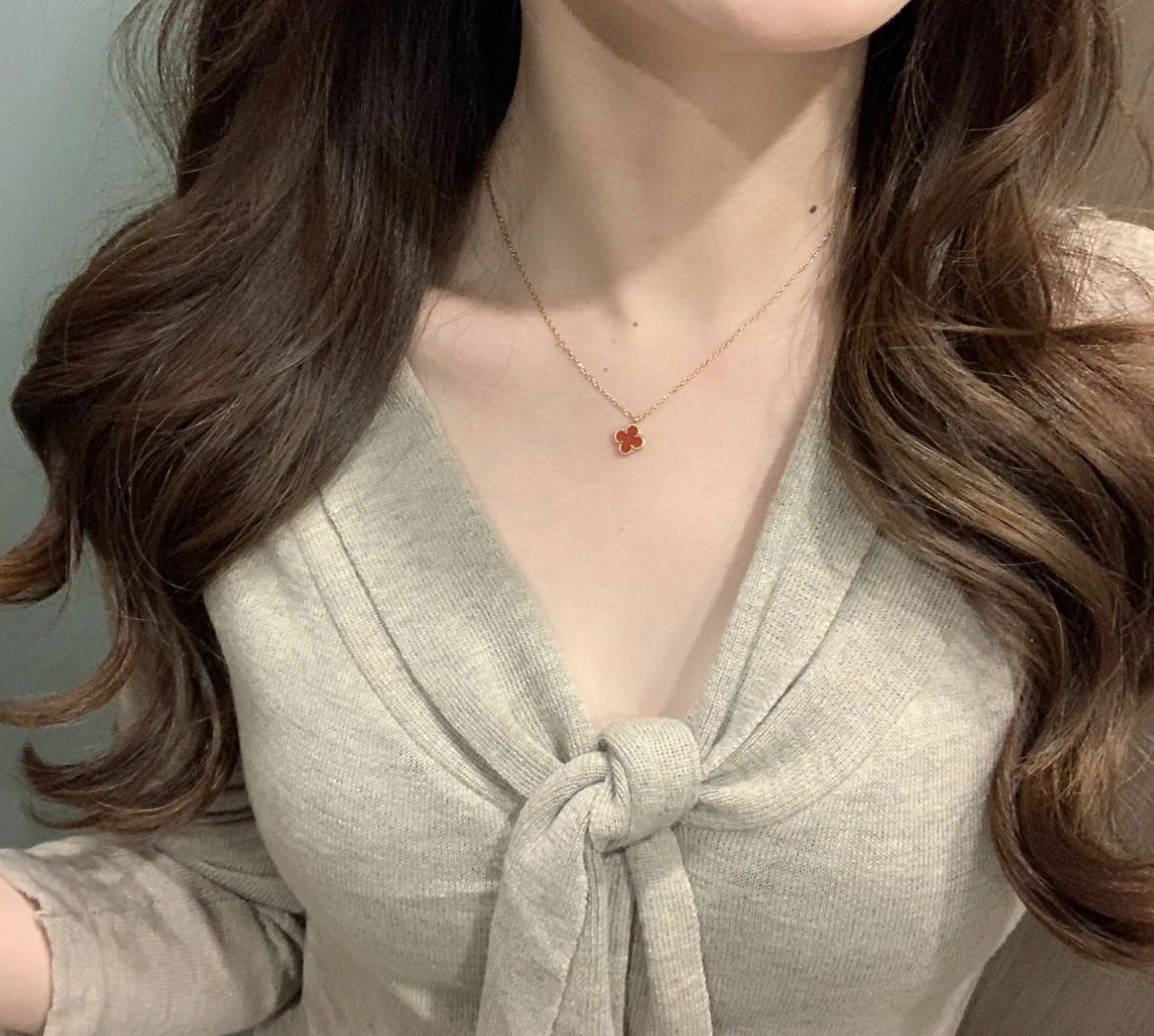 Van Cleef & Arpels Vca迷你单花手链项链