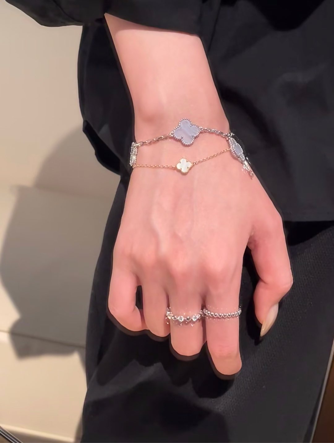 Van Cleef & Arpels Vca迷你单花手链项链