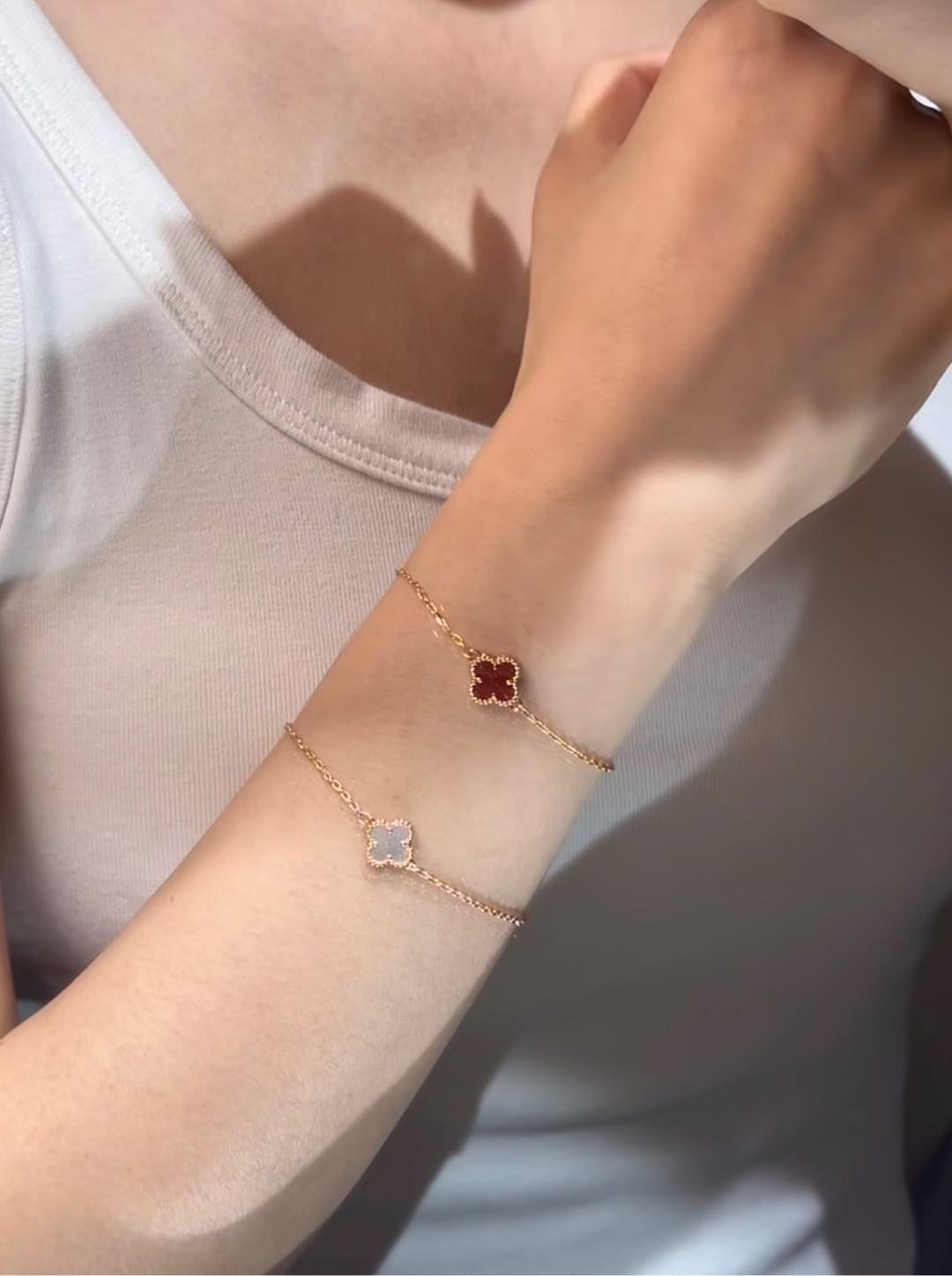 Van Cleef & Arpels Vca迷你单花手链项链