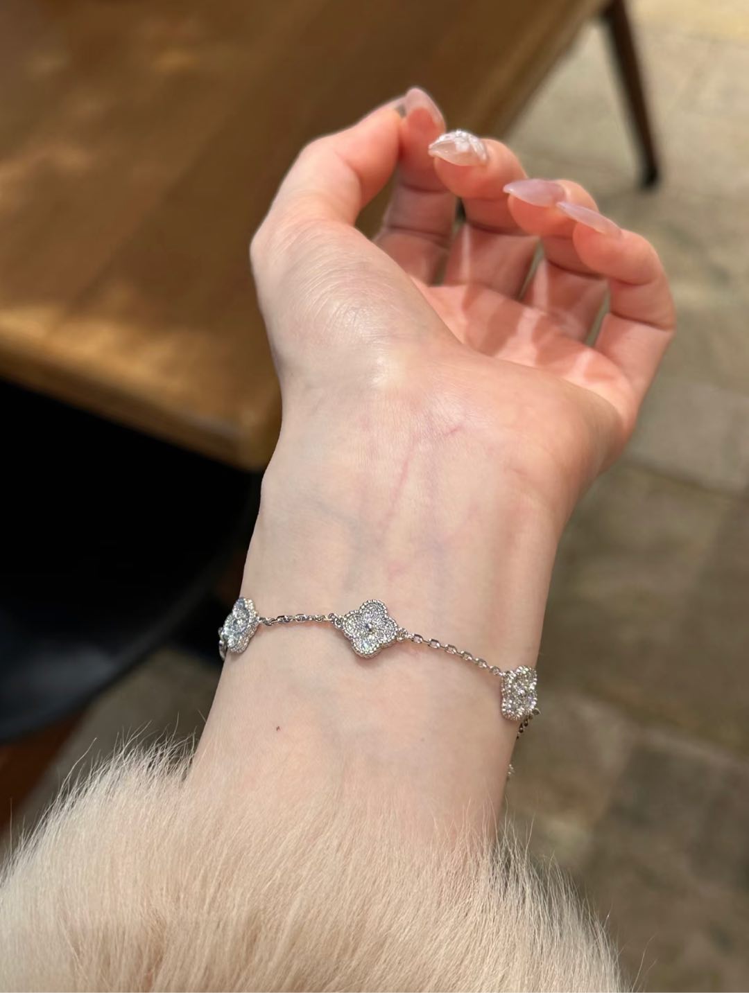 Van Cleef & Arpels Vca六花满钻手链