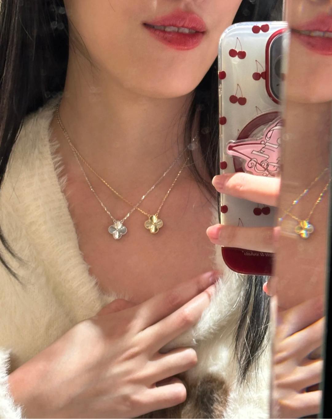 Van Cleef & Arpels vca镭射项链