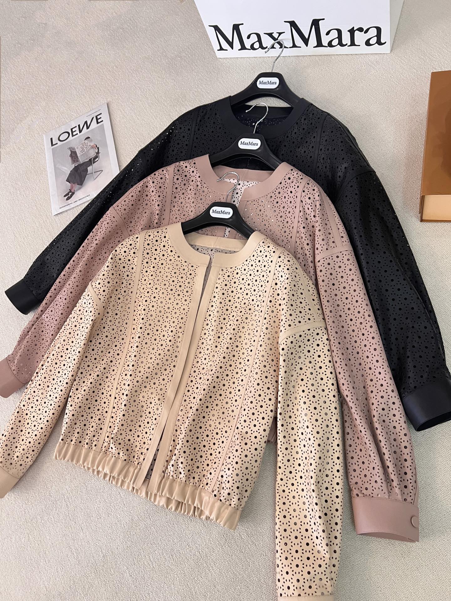 Dior Eyelet Perforated Cropped Jacket