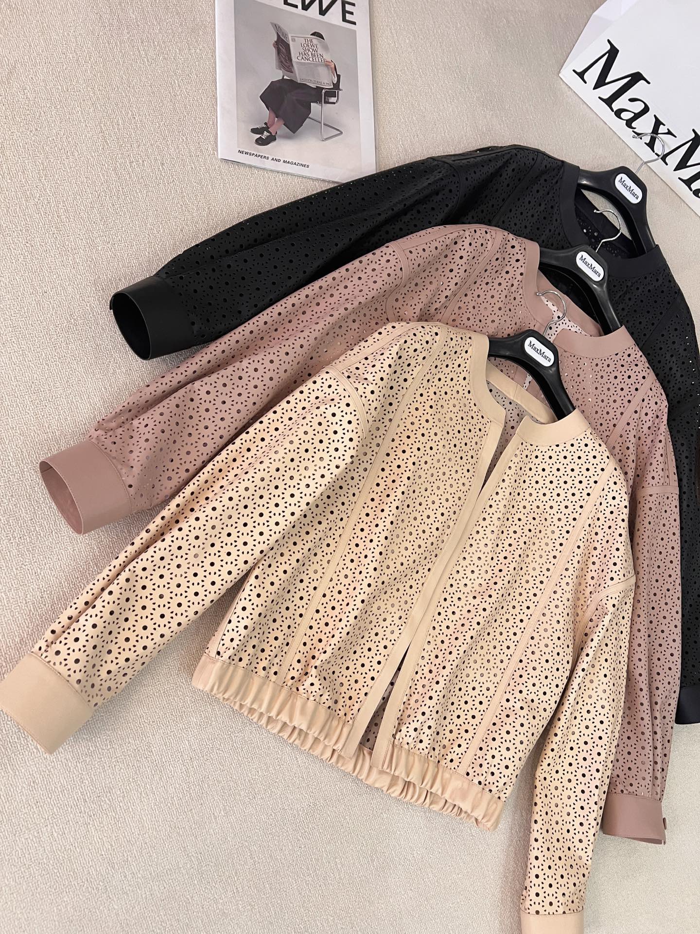 Dior Eyelet Perforated Cropped Jacket
