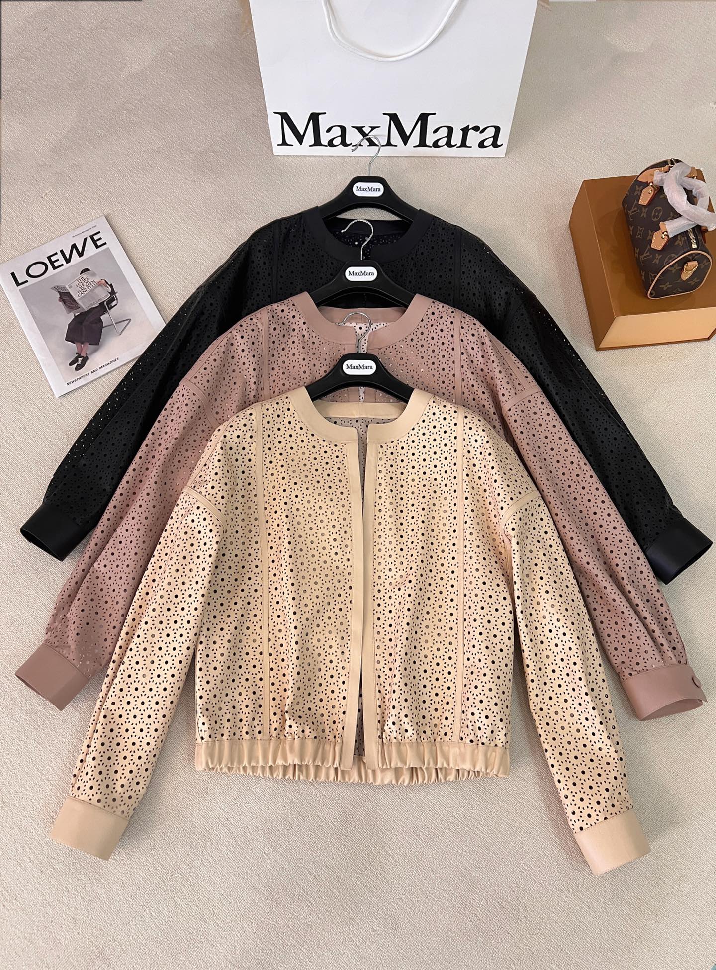 Dior Eyelet Perforated Cropped Jacket