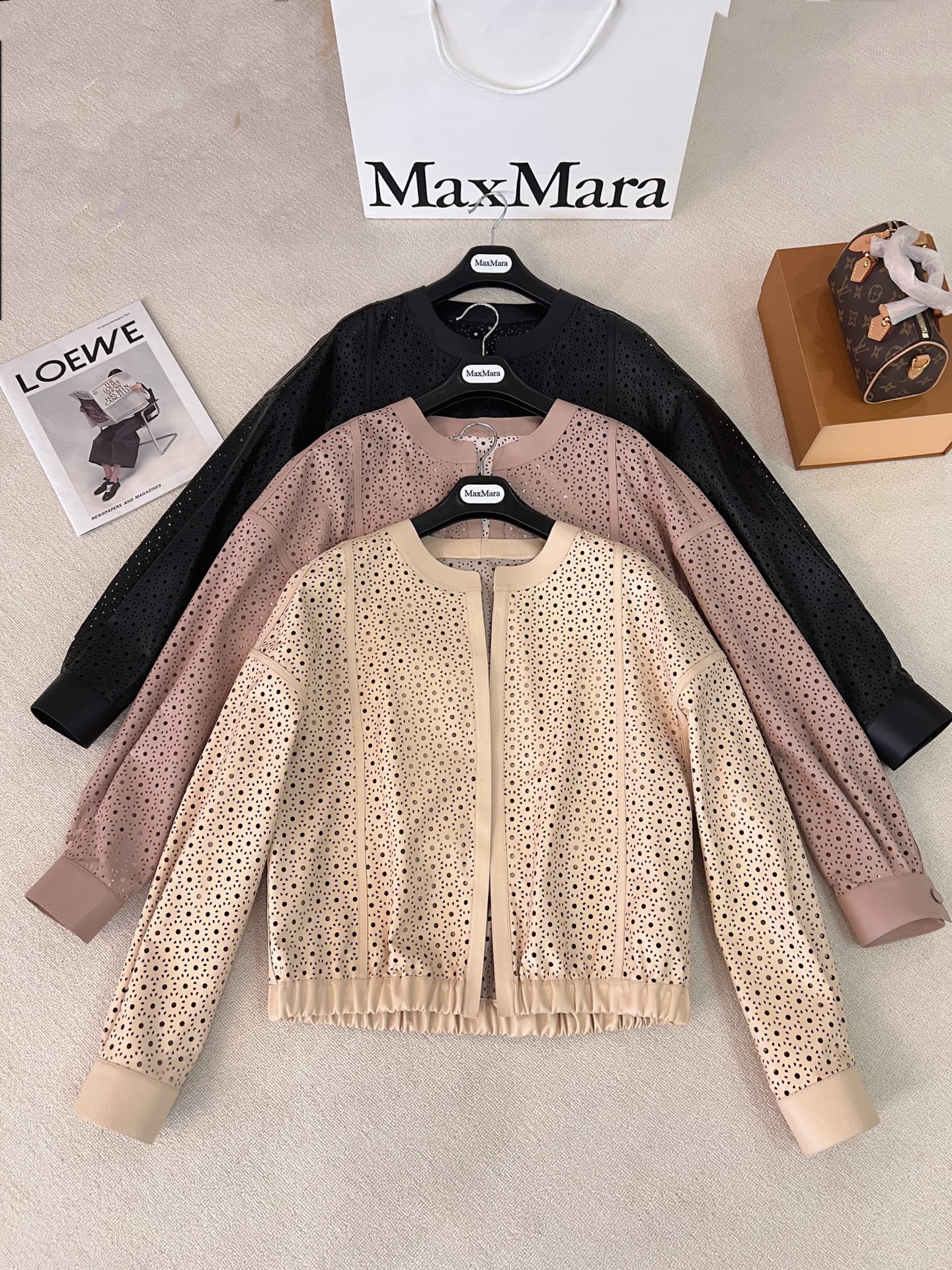 Dior Eyelet Perforated Cropped Jacket