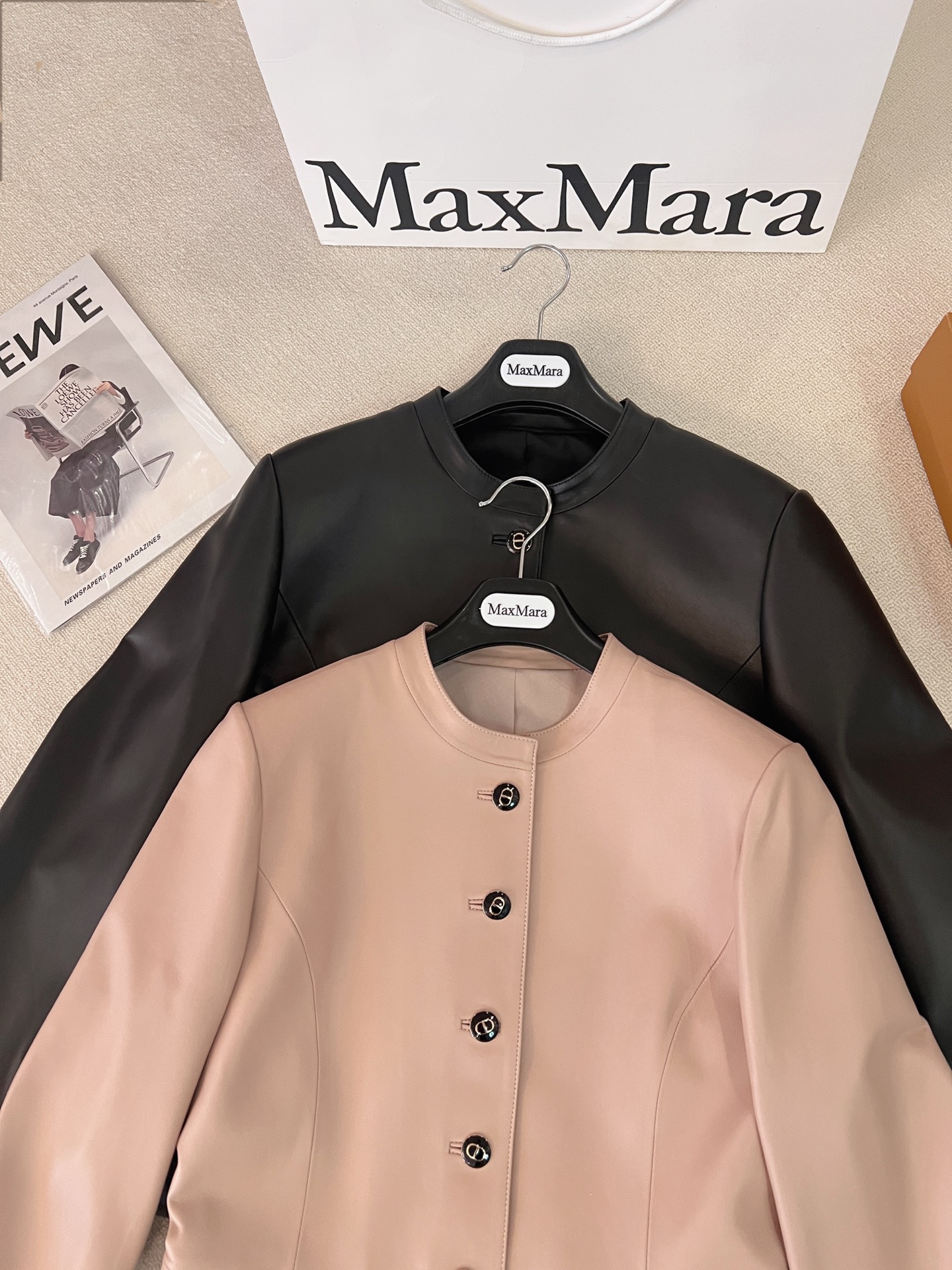 Dior Pink Short Leather Jacket