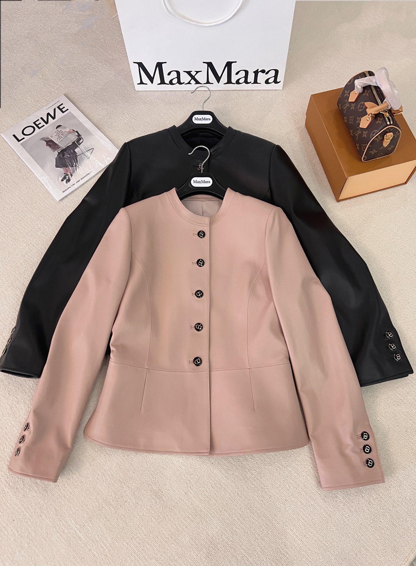Dior Pink Short Leather Jacket