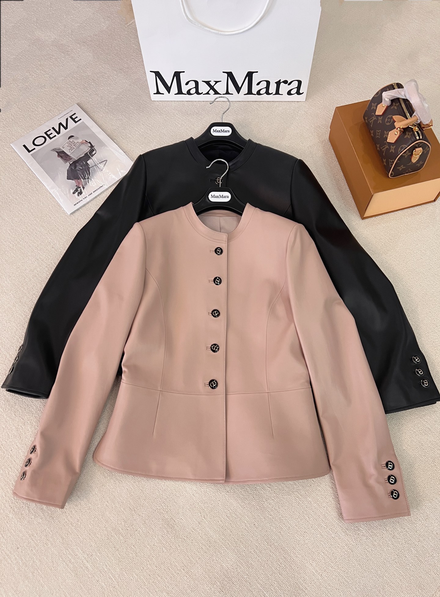 Dior Pink Short Leather Jacket