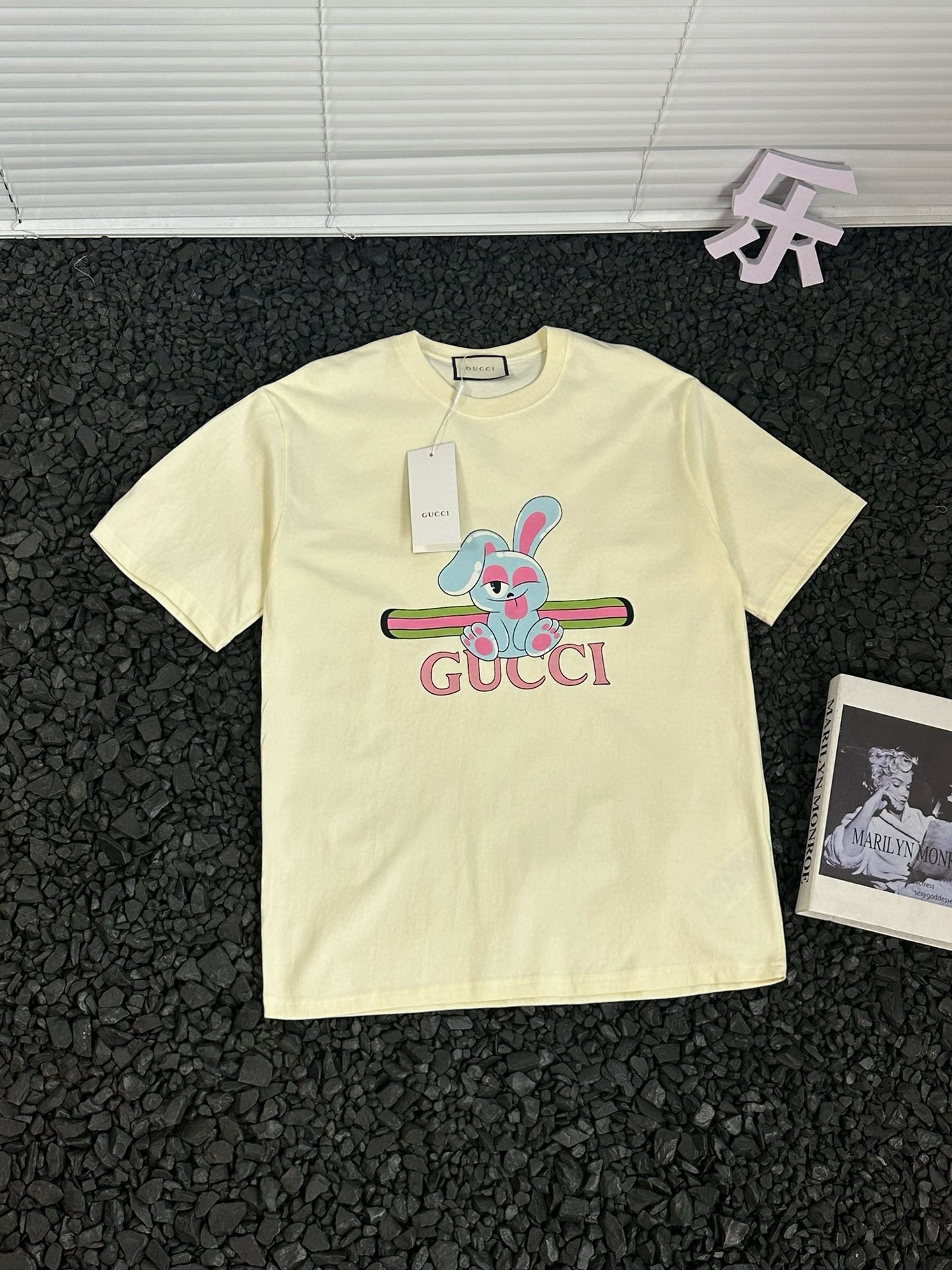 Gucci Kleidung T-Shirt Beige Weiß Drucken Unisex Baumwolle Sommerkollektion Kurzarm