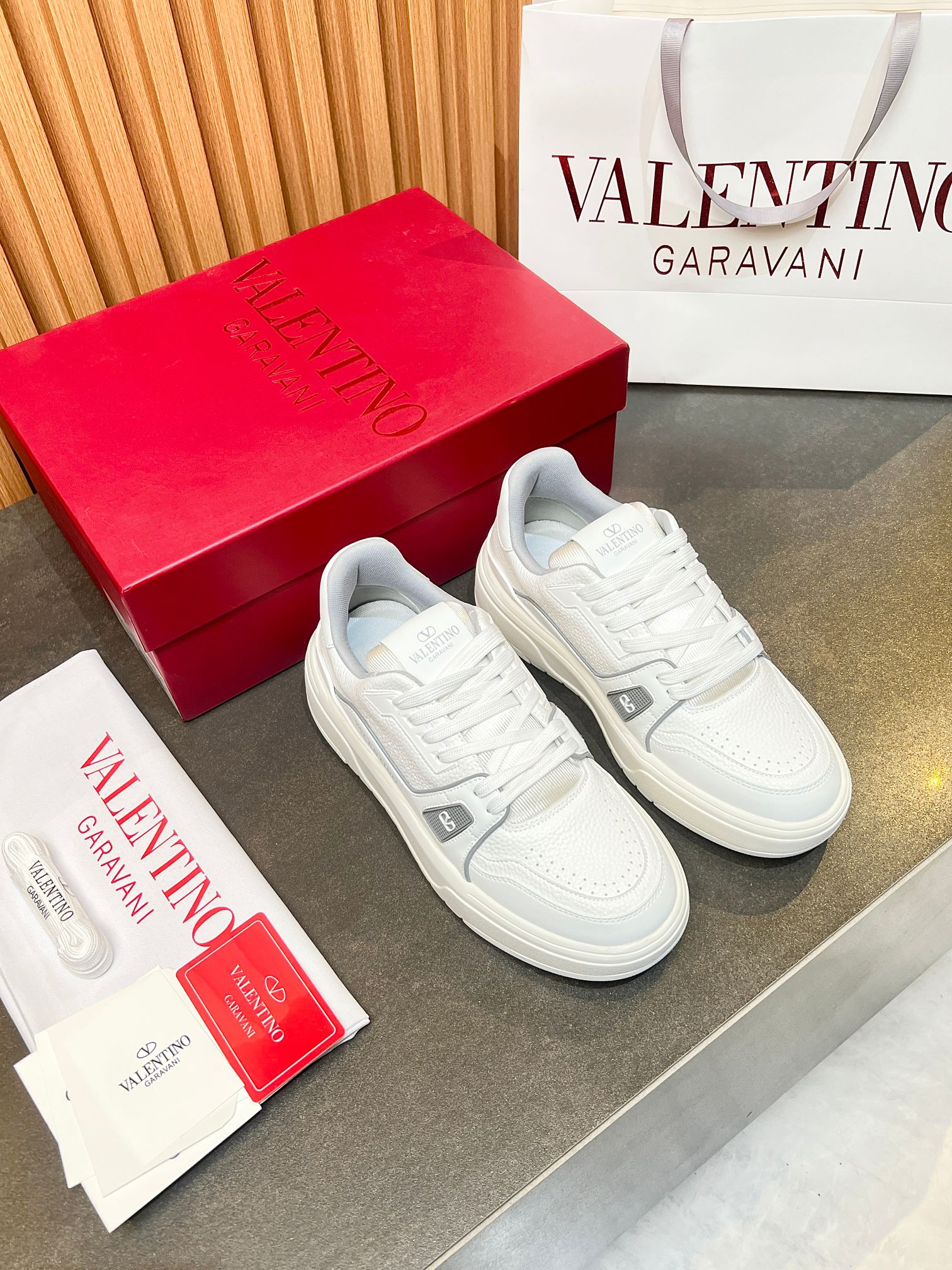 Valentino One Stud Leather Sneakers White, Comfortable, and Stylish Shoes 3 a1740212636422 5321