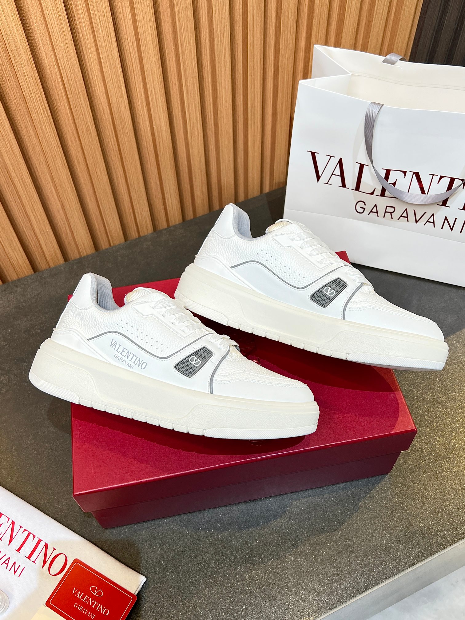 Valentino One Stud Leather Sneakers White, Comfortable, and Stylish Shoes 7 a1740212637591 4062