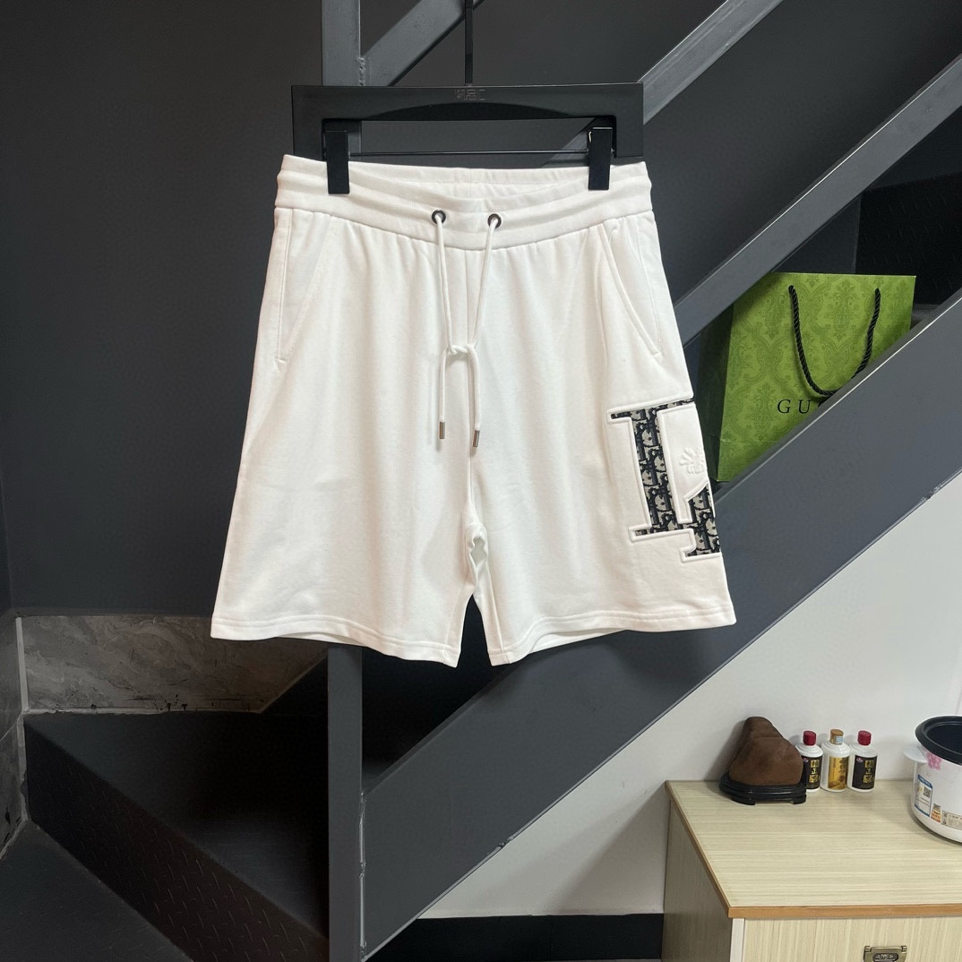 DIOR Dior 2024s: Heavy Oxen Fabric Shorts for Gender Equality in Black and White - 图片 2