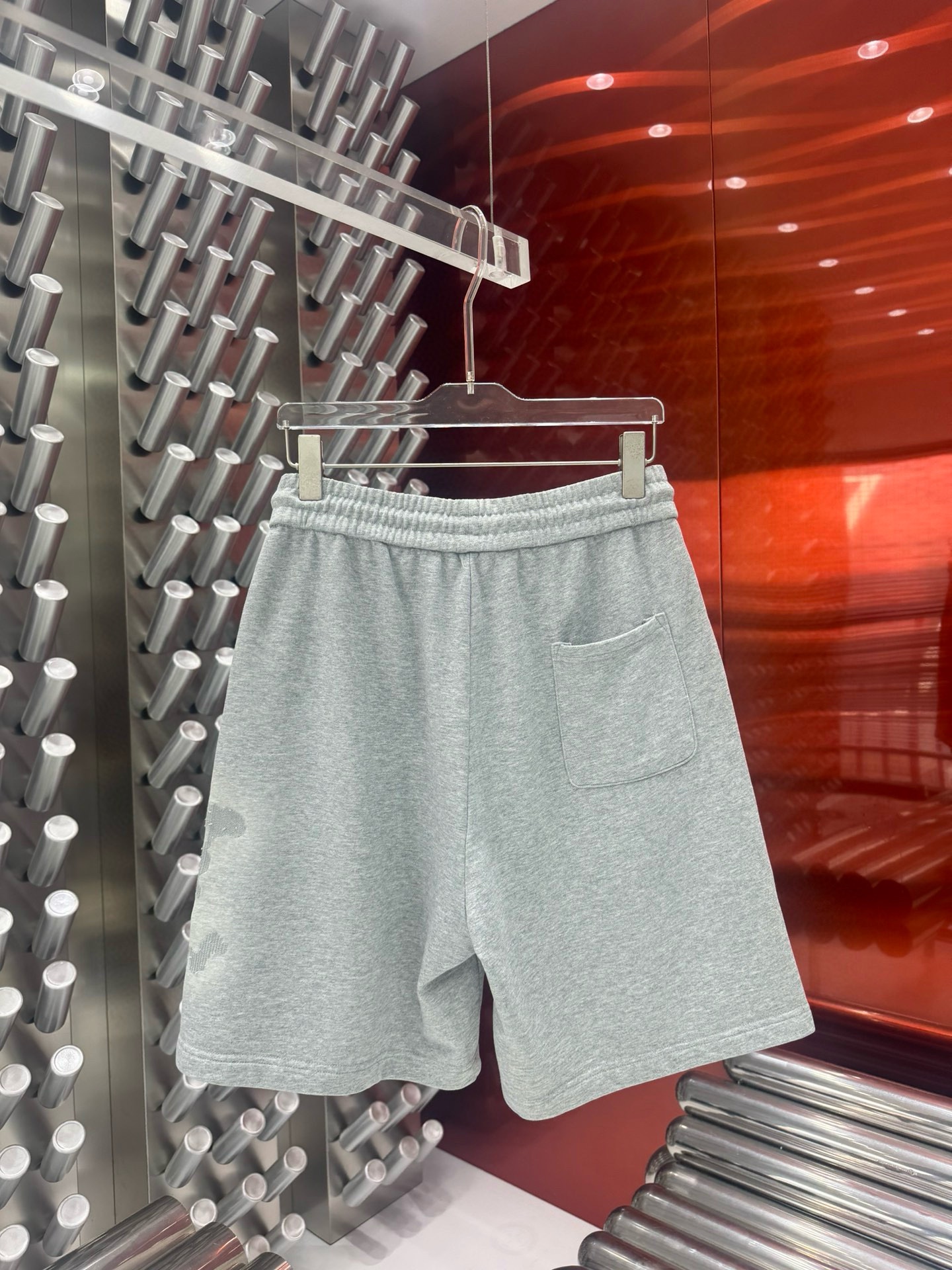 LV Louis Vuitton 2024s Gender-Neutral Black Box Shorts in Heavy Oxen Fabric - 图片 6
