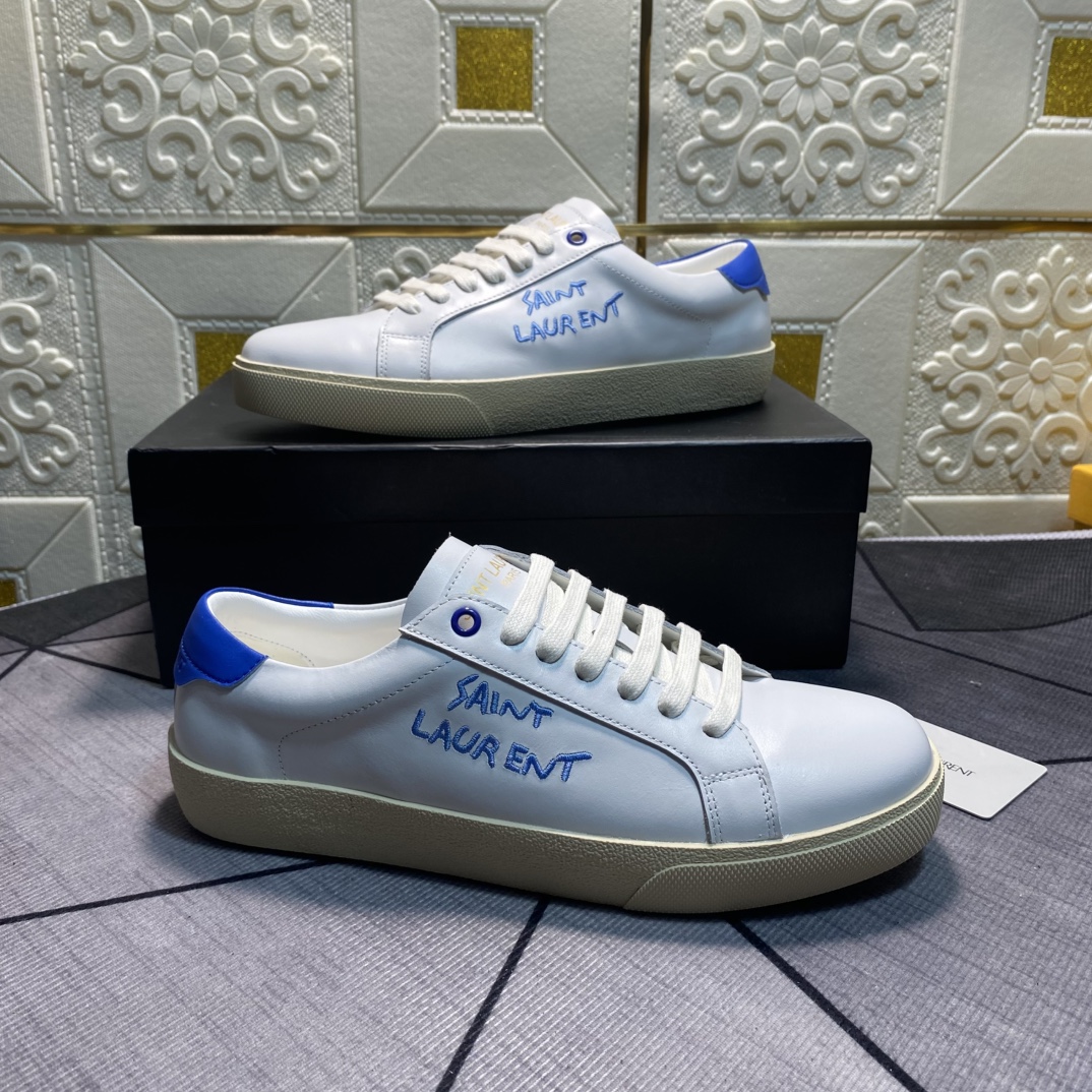 Yves Saint Laurent White Leather Sneakers Casual Shoes, Spring/Summer Collection 4 i1750009714 2272 2