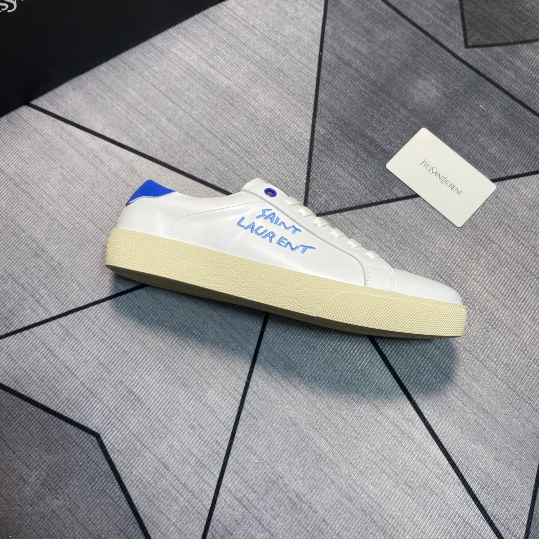 Yves Saint Laurent White Leather Sneakers Casual Shoes, Spring/Summer Collection 8 i1750009714 2392 6