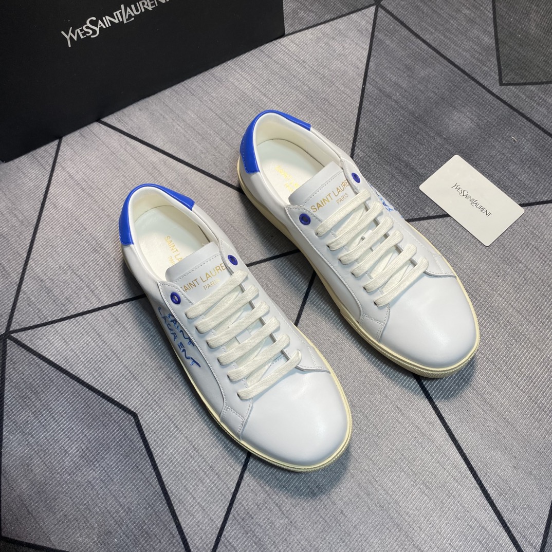Yves Saint Laurent White Leather Sneakers Casual Shoes, Spring/Summer Collection 5 i1750009714 4107 3